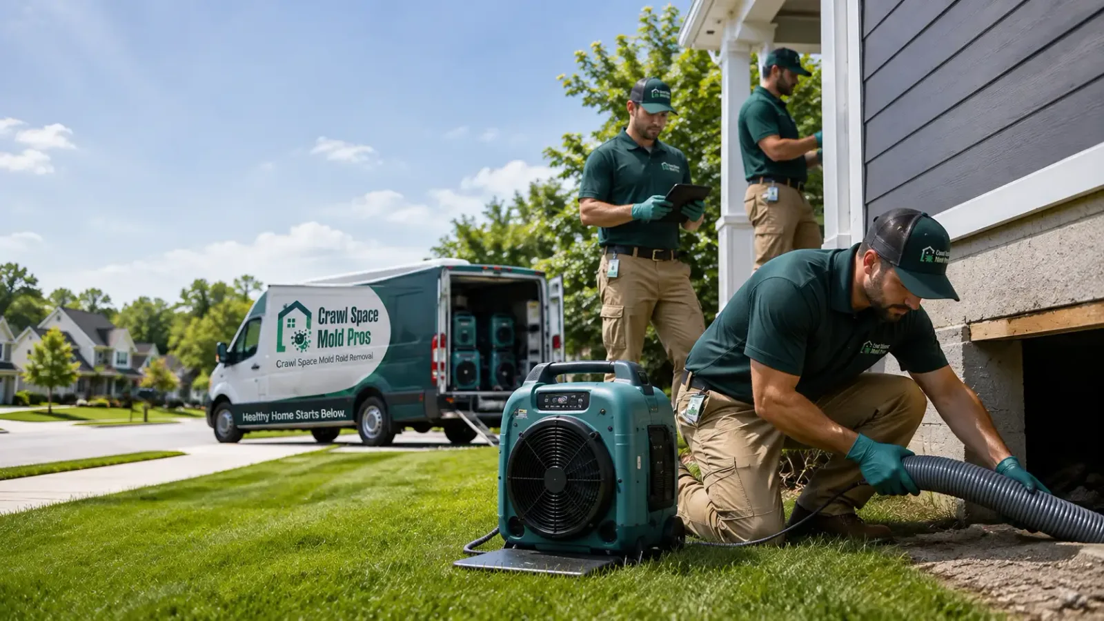 Crawl Space Mold Removal in Bryant, IN